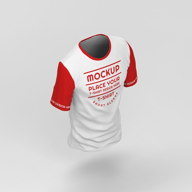 PSD renderowanie 3d minimalnej makiety koszulki