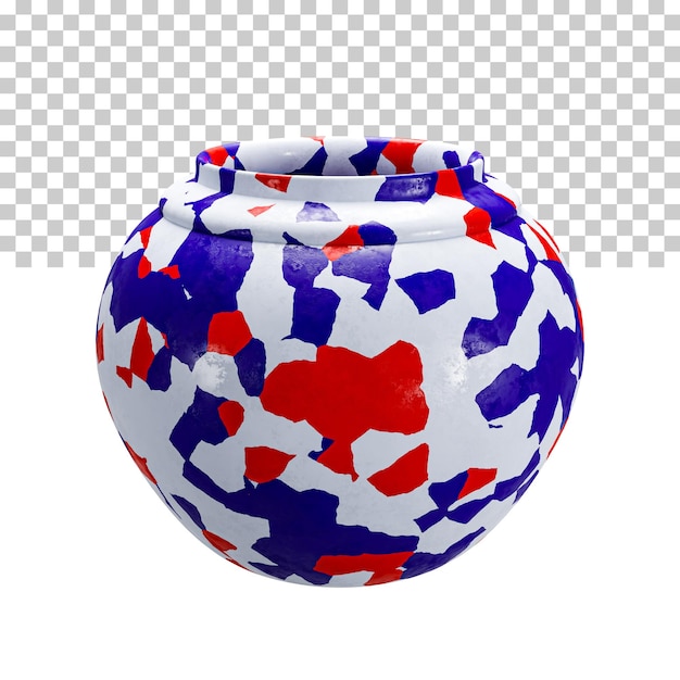 PSD renderowanie 3d nowoczesny wazon pot