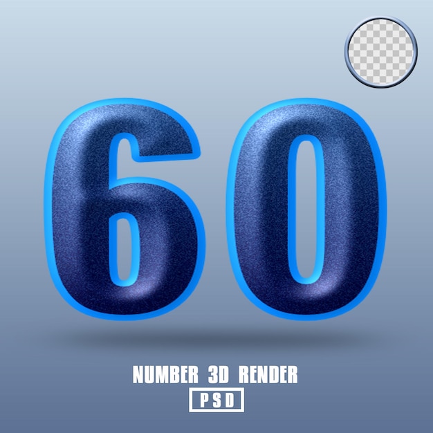 Renderowanie 3D numer 60 niebieski szum gradientu