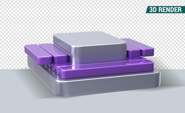 PSD renderowanie 3d podium