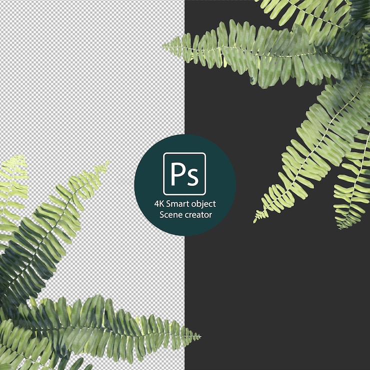 PSD renderowanie 3d różnych rodzajów aranżacji krzewów i żywopłotów