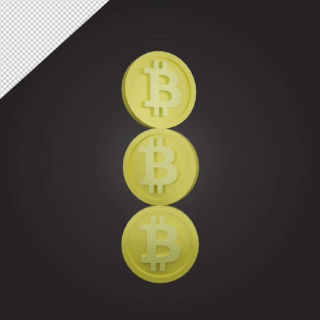 Renderowanie 3d Stosu Bitcoin