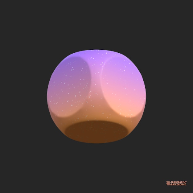 Renderowanie 3D Streszczenie Gradient Obiekt sztuki geometryczne kształty