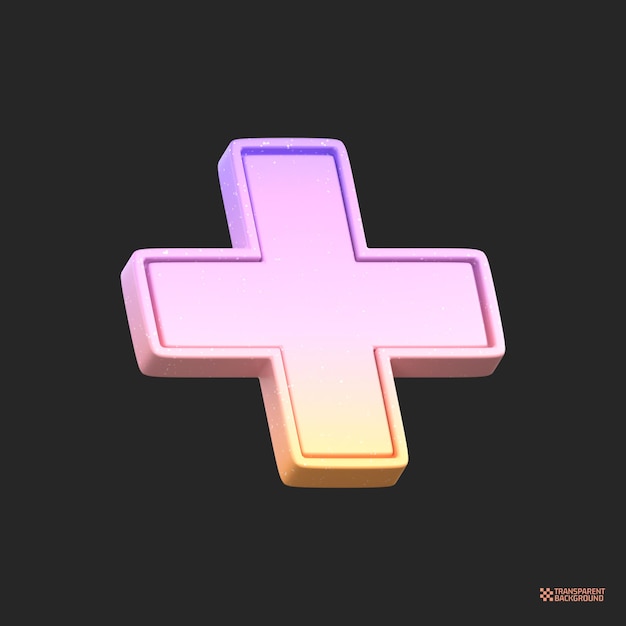 Renderowanie 3D Streszczenie Gradient Obiekt sztuki geometryczne kształty