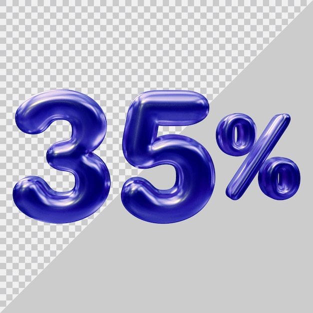 Renderowanie 3D w 35 procentach w nowoczesnym stylu