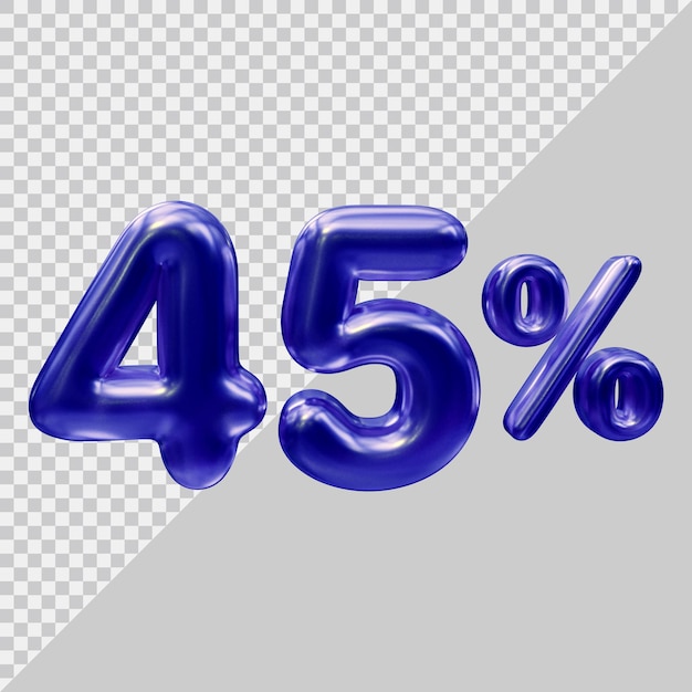 Renderowanie 3D w 45 procentach w nowoczesnym stylu