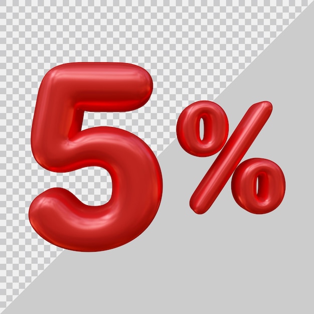 Renderowanie 3d w 5 procentach w nowoczesnym stylu