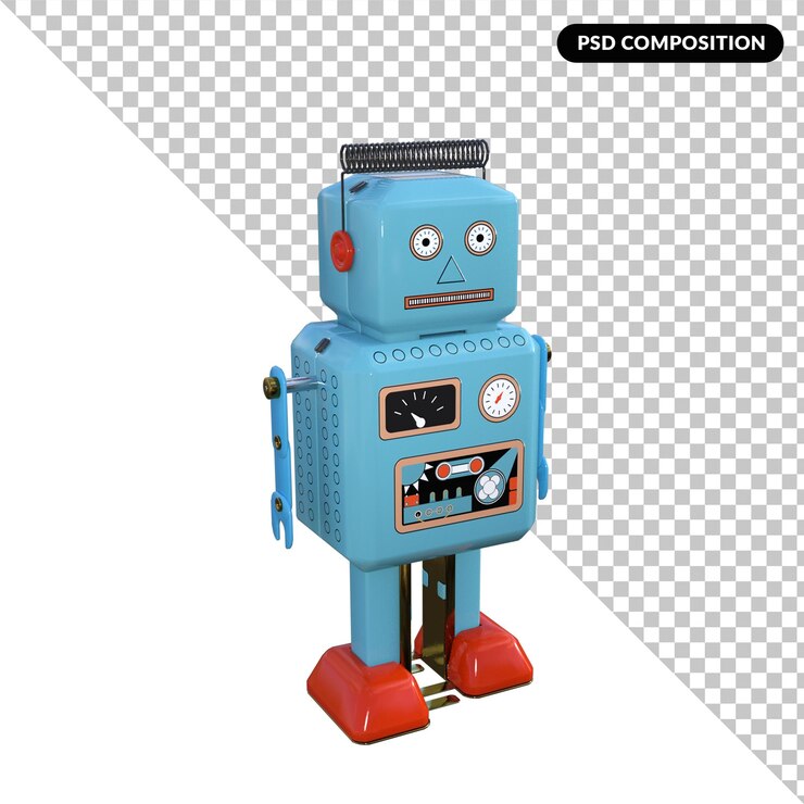 PSD renderowanie 3d w stylu vintage