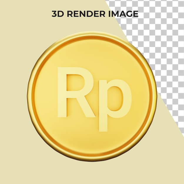 Renderowanie 3d Waluty Rupii