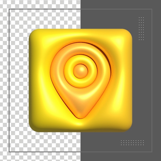 Renderowanie 3d Złoty Realistyczny 3d Mapa Pin Wskaźnik Gps Markery Wskaźnik Ikona Lokalizacji