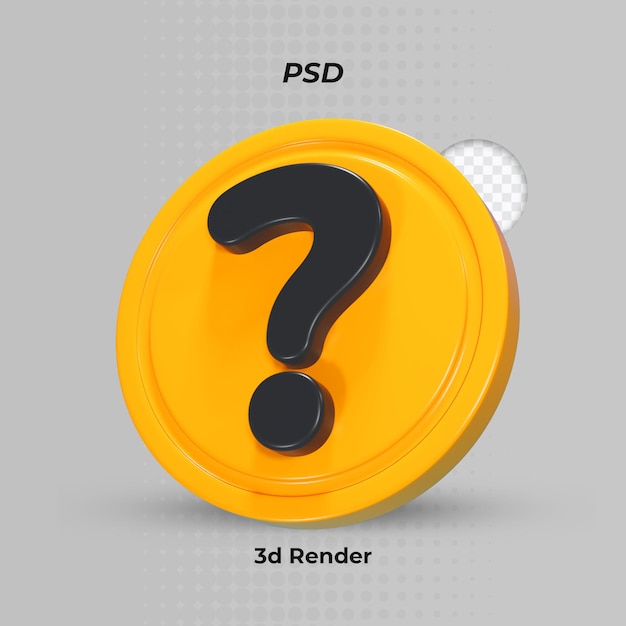 Renderowanie 3d Znaku Zapytania