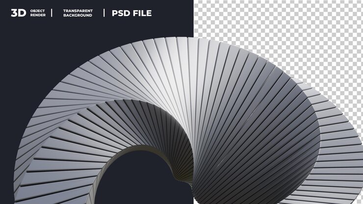 PSD renderowanie elementów abstrakcyjnych w 3d
