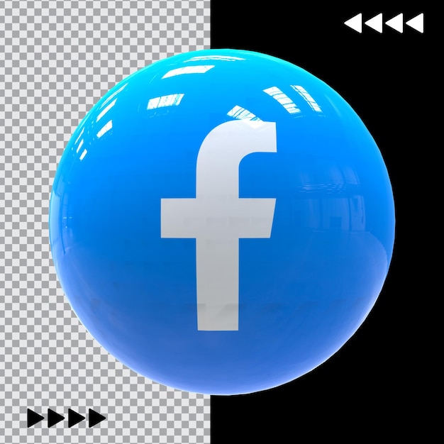 Renderowanie Ikon 3d Na Facebooku