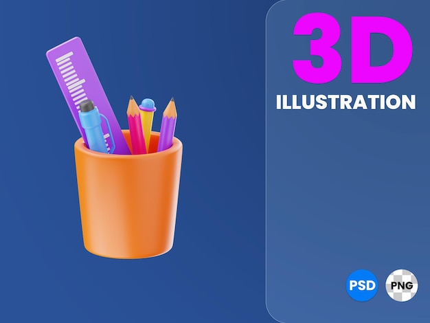 Renderowanie Ilustracji 3d Papeterii