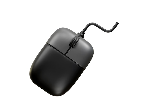 Renderowanie ilustracji ikony myszy komputerowej 3D