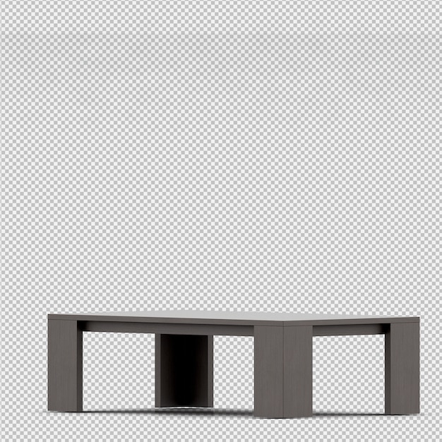 Renderowanie izometryczne tabeli 3D
