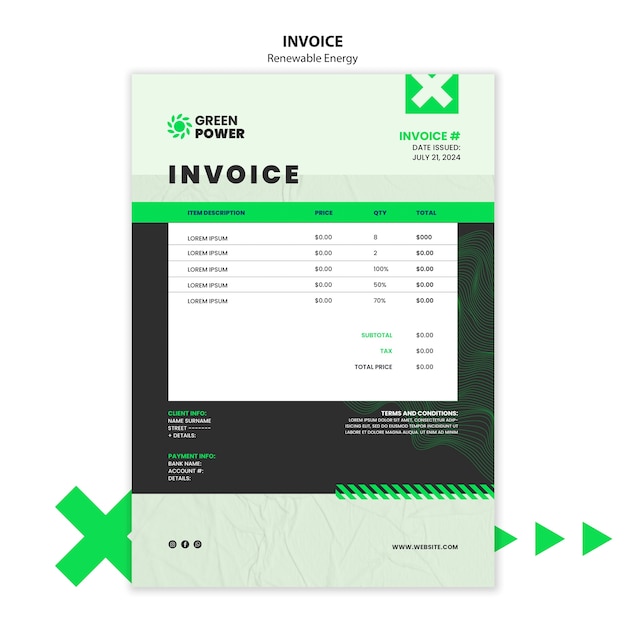 PSD renewable energy design template