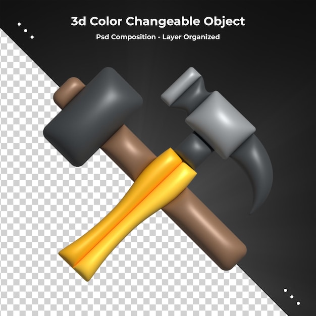 PSD psd 構成の透明な背景に修復ツール アイコン 3 d レンダリング