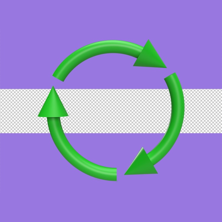 PSD repeat 3d icon model cartoon style concept render illustration
