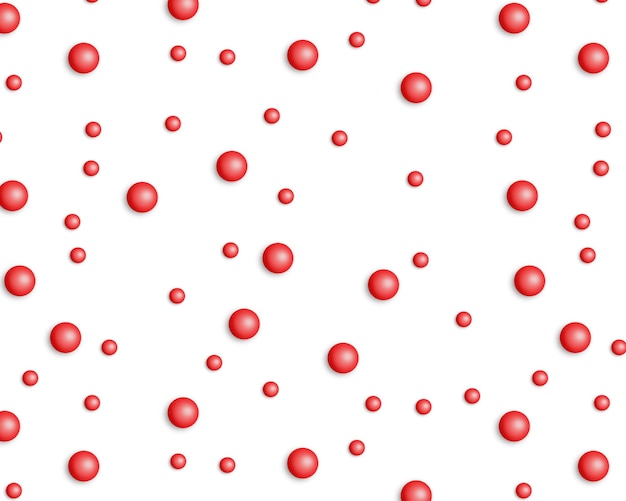 PSD repeating pattern of red christmas balls