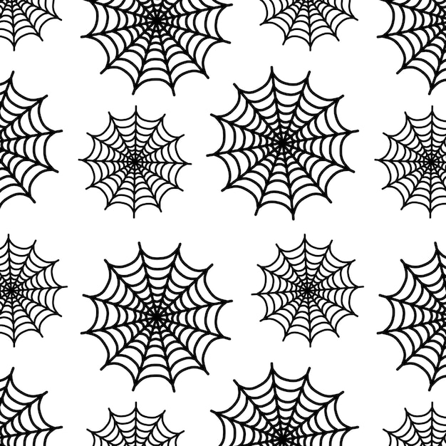 Repeating web pattern on white background