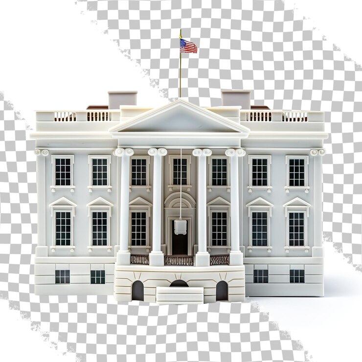PSD replica of the transparent house isolated on transparent background