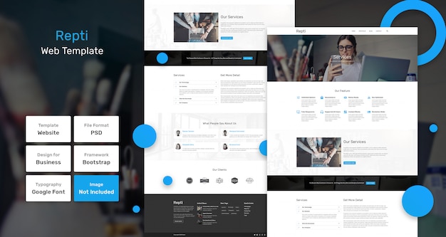 Repti web template