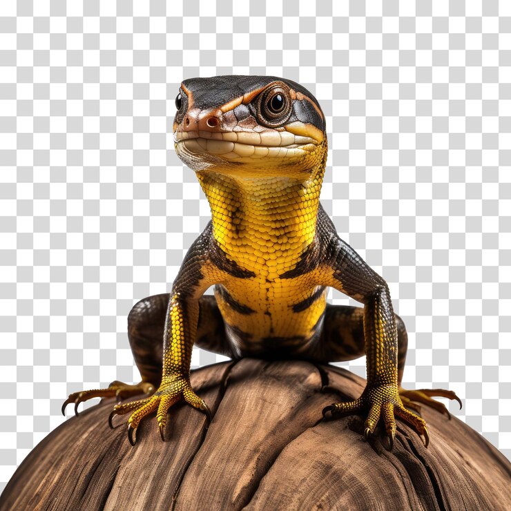 PSD reptile vector on transaprent background