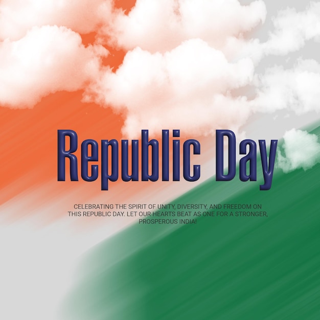 PSD republic day social media post design