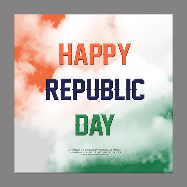 Republic day social media post design