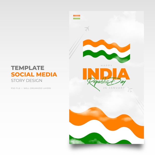 Republic Day Social Media Post Design