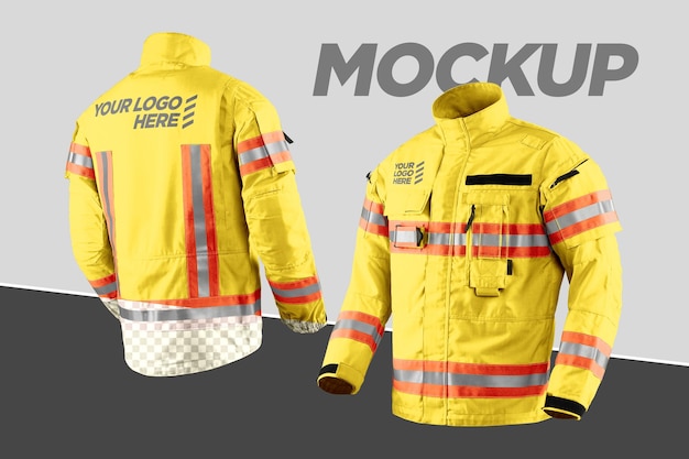 PSD rescue jacket mockup