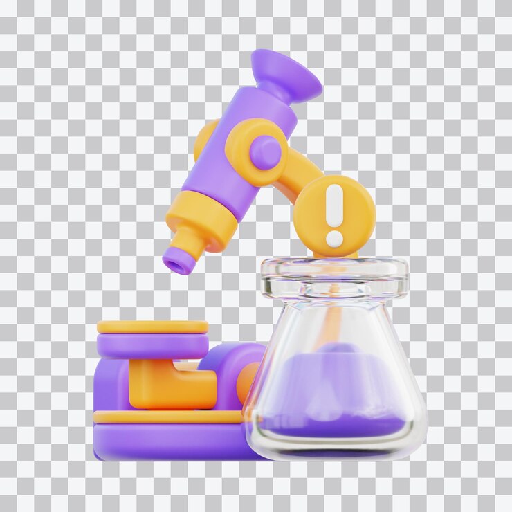 PSD исследовательская иллюстрация 3d