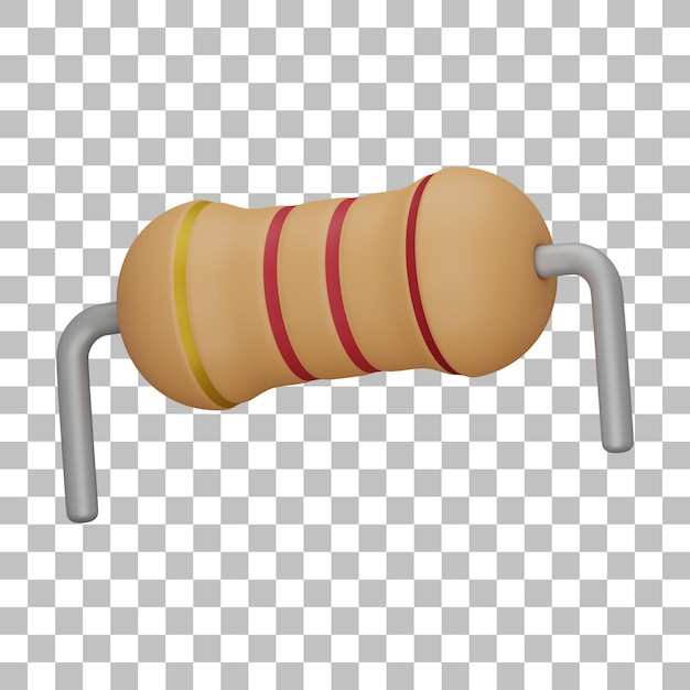 Resistor 3d illustration