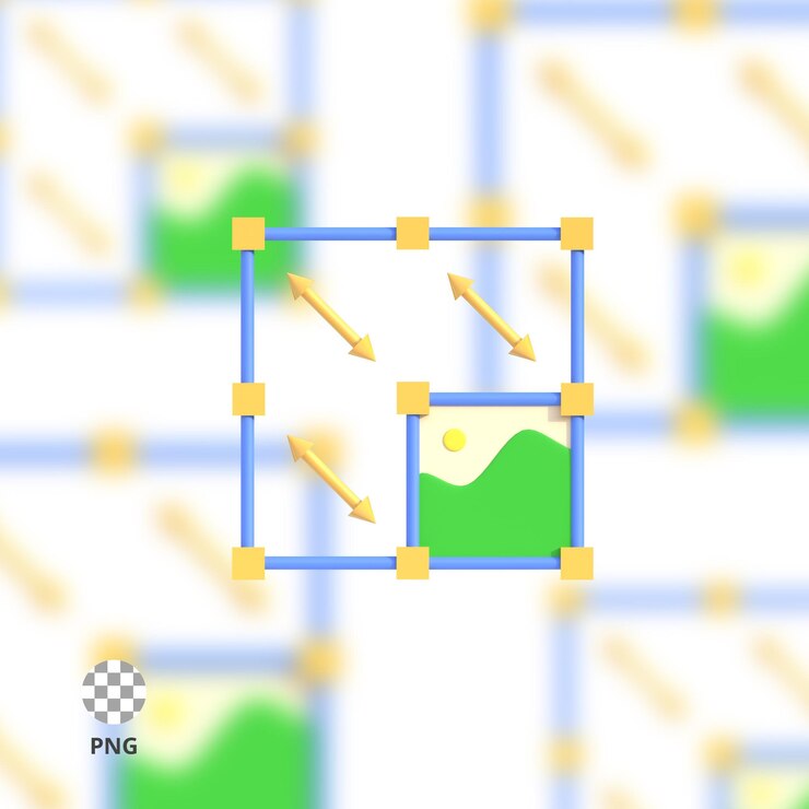 3D アイコンのサイズを変更する