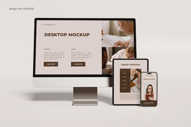 PSD responsief mockup voor meerdere apparaten