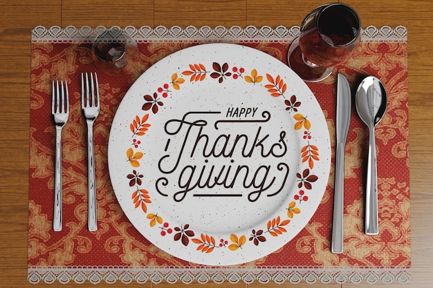 PSD restaurant arrangementen voor thanksgiving dag