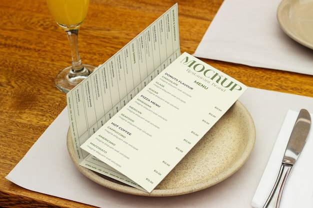 Restaurant brand mockup