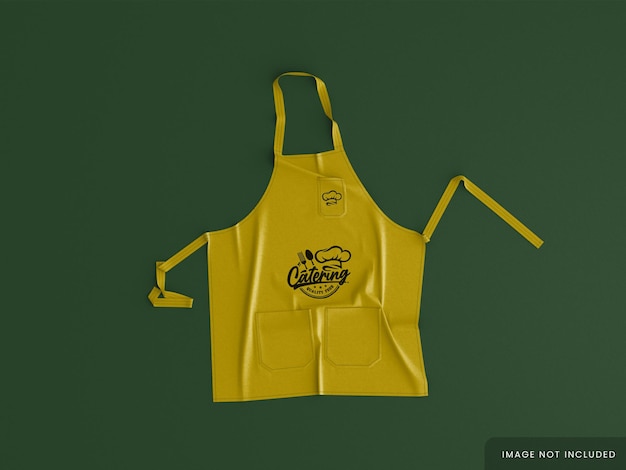 PSD restaurant branding apron mockup