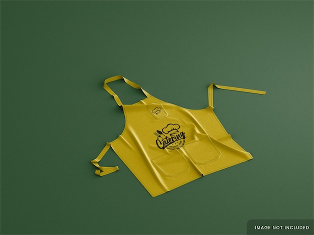 Restaurant branding apron mockup
