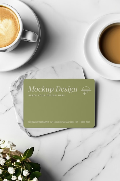 Restaurant branding mockup