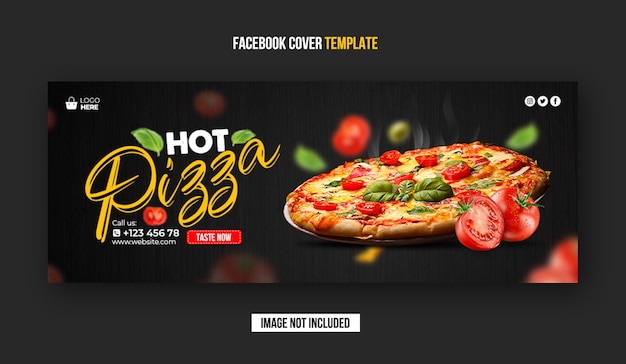 PSD restaurant facebook omslagbanner