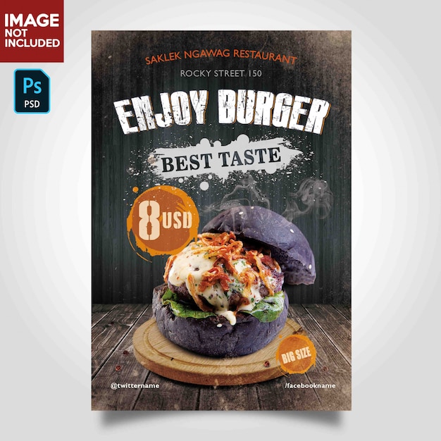 Restaurant flyer template