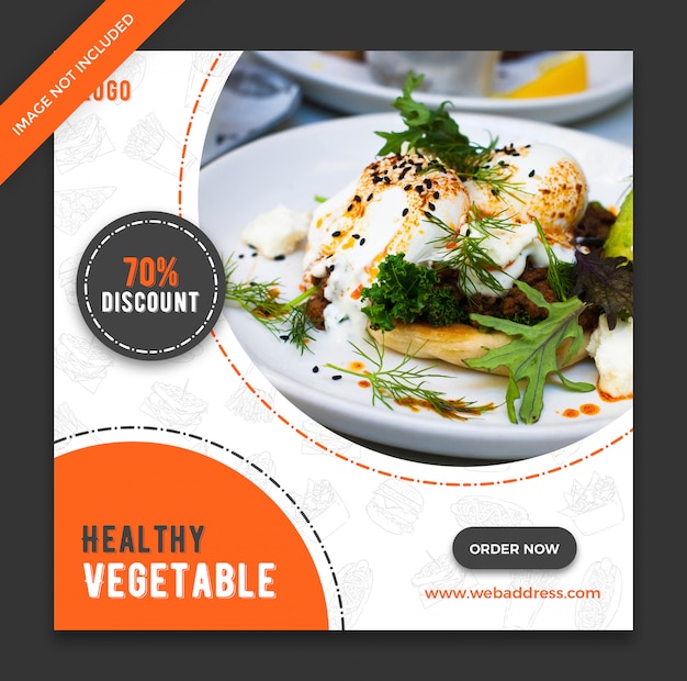 PSD restaurant food banner template