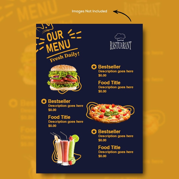 restaurant food menu template design restaurant menu poster