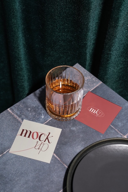 restaurant interior design mockup