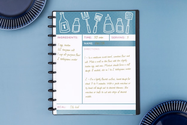 restaurant menu concept mockup
