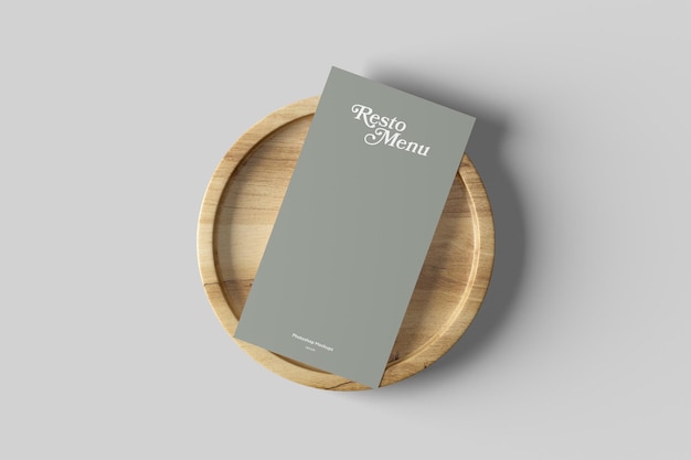 Restaurant menu mockup