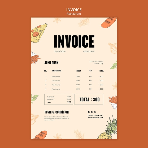 Restaurant template design