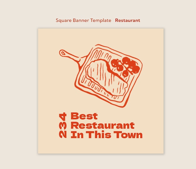 PSD restaurant template design